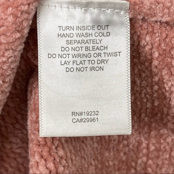 Vtg 90s Womens Chenille Sweater Size L Floral Embroidered Mock Neck GrannyCore - Picture 9 of 12